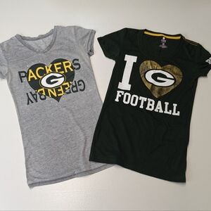Two Green Bay Packers Tees *XS/S